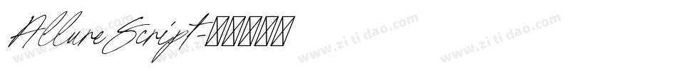 AllureScript字体转换