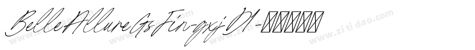 BelleAllureGsFin-gxjD1字体转换