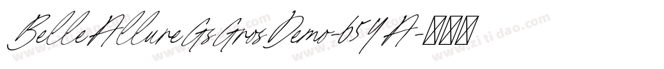 BelleAllureGsGrosDemo-654A字体转换