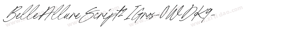 BelleAllureScript2IGros-0WDK9字体转换