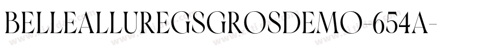 BelleAllureGsGrosDemo-654A字体转换