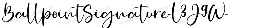 BallpointSignature-L3J9W字体转换