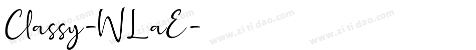 Classy-WLaE字体转换