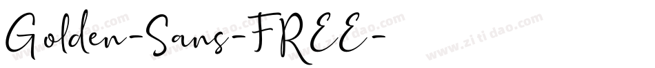 Golden-Sans-FREE字体转换