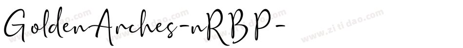 GoldenArches-nRBP字体转换