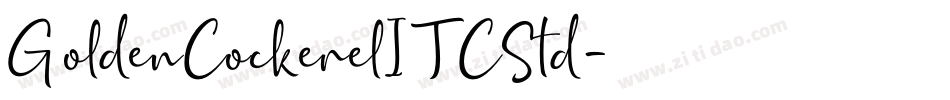 GoldenCockerelITCStd字体转换
