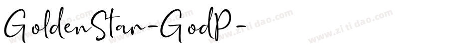 GoldenStar-GodP字体转换 GoldenStar-GodP字体转换