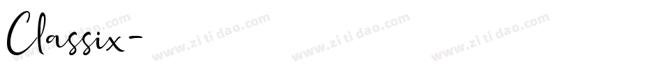 Classix字体转换