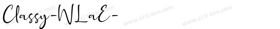 Classy-WLaE字体转换