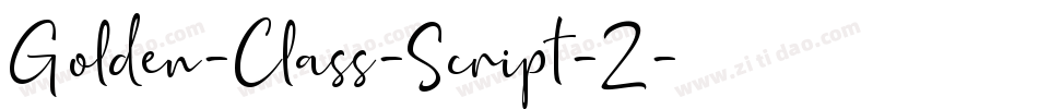 Golden-Class-Script-2字体转换