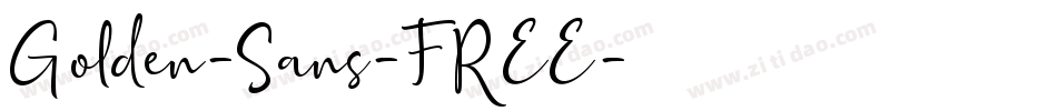 Golden-Sans-FREE字体转换