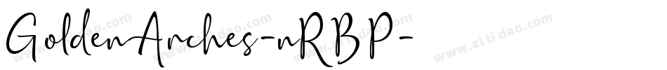 GoldenArches-nRBP字体转换