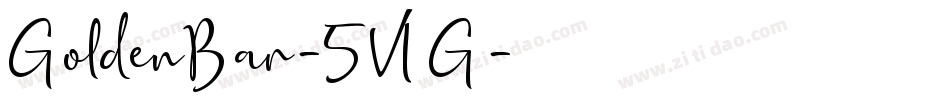GoldenBar-5V1G字体转换