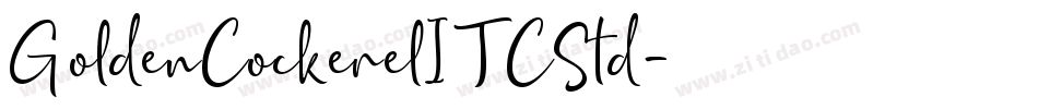 GoldenCockerelITCStd字体转换