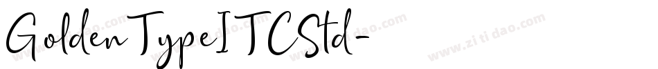 GoldenTypeITCStd字体转换
