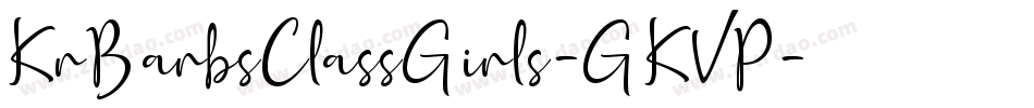 KrBarbsClassGirls-GKVP字体转换