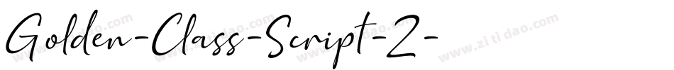 Golden-Class-Script-2字体转换