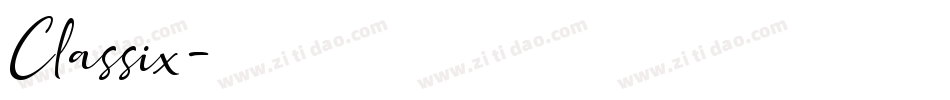 Classix字体转换