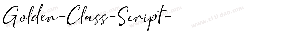 Golden-Class-Script字体转换