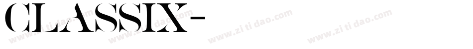 Classix字体转换