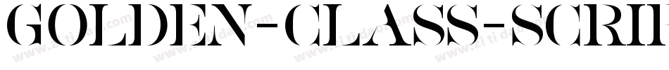Golden-Class-Script-2字体转换