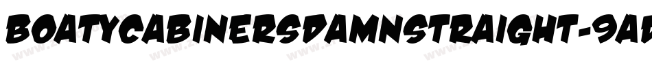 BoatycabinersDamnStraight-9aD5字体转换