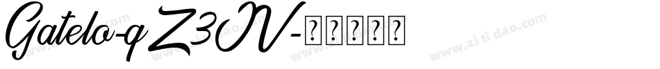Gatelo-qZ3JV字体转换