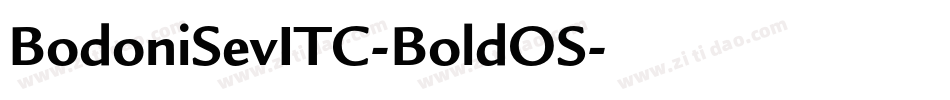 BodoniSevITC-BoldOS字体转换