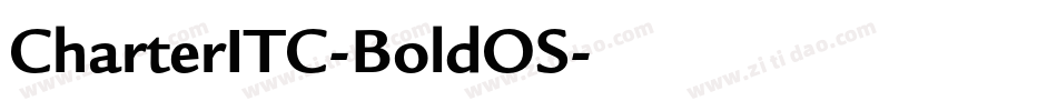 CharterITC-BoldOS字体转换
