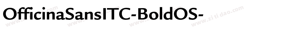 OfficinaSansITC-BoldOS字体转换