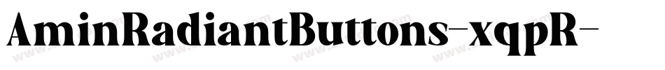 AminRadiantButtons-xqpR字体转换