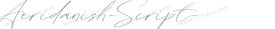 Aeridanish-Script字体转换