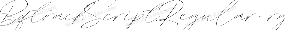 BqtrackScriptRegular-rgrMB字体转换