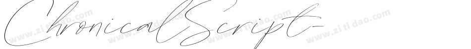 ChronicalScript字体转换