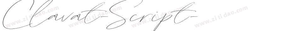 Clavat-Script字体转换