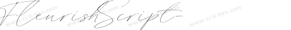 FleurishScript字体转换