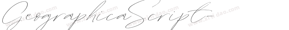 GeographicaScript字体转换