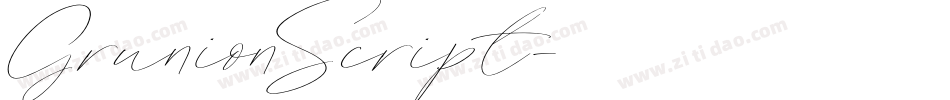 GrunionScript字体转换