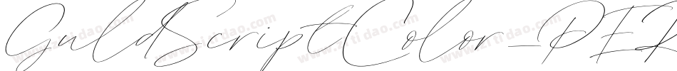 GuldScriptColor_PERSONAL_USE_ONLY字体转换