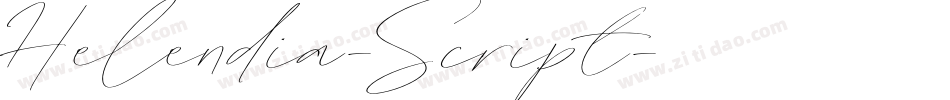 Helendia-Script字体转换