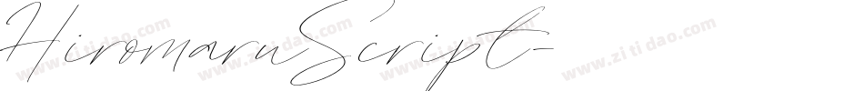 HiromaruScript字体转换