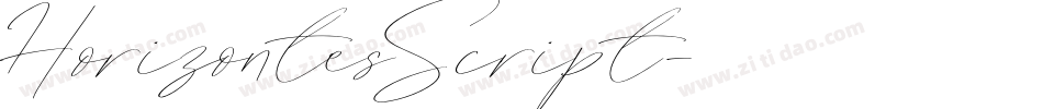 HorizontesScript字体转换
