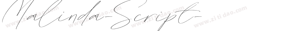 Malinda-Script字体转换