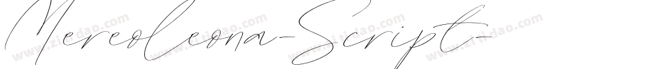 Mereoleona-Script字体转换