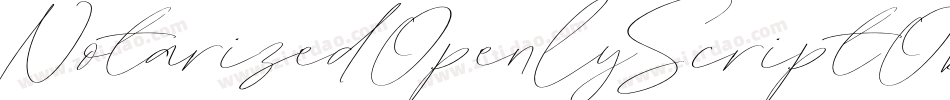 NotarizedOpenlyScriptOblique-XPzo字体转换