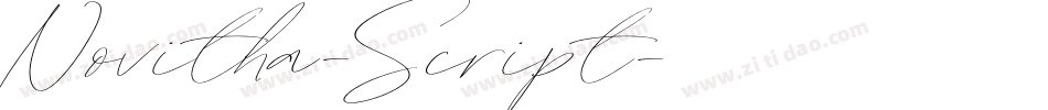 Novitha-Script字体转换