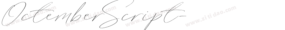 OctemberScript字体转换