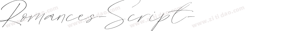 Romances-Script字体转换