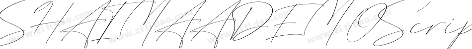 SHAIMAADEMOScript字体转换