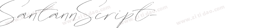 SantannScript字体转换